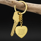 To My Best Friend | Engraved Heart Keychain Gift – Personalized Stainless Steel or 18K Gold Keepsake