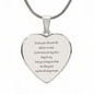 Treasured Friendships | Personalized Engraved Heart Necklace | 18K Gold or Stainless Steel