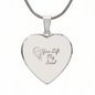 You Lift My Soul Engraved Heart Necklace – Personalized Valentine’s Gift for Her, Custom Stainless Steel or 18K Gold Pendant