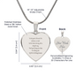 Treasured Friendships | Personalized Engraved Heart Necklace | 18K Gold or Stainless Steel