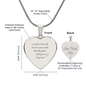 Friends for Life |Personalized Heart Necklace | Custom Engraved Pendant | Stainless Steel or 18K Gold Finish