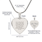 Thanks for Sharing My Story| Engraved Heart Necklace – Personalized Stainless Steel or 18K Gold Heart Pendant for Loved Ones