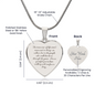 Walking With Me | Engraved Heart Necklace – Personalized Stainless Steel or 18K Gold Pendant Gift