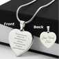 Treasured Friendships | Personalized Engraved Heart Necklace | 18K Gold or Stainless Steel
