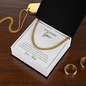 Cuban Link Chain Necklace for Son - Inspirational Gift from Mom