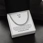 Faith-Filled Cuban Link Chain for Son – Christian Gift from Mom and Dad | Inspirational Necklace for Men