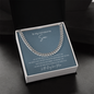 To My Son Cuban Link Chain Necklace – Gift from Mom |