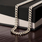 To My Son Cuban Link Chain Necklace – Gift from Mom |