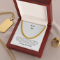Faith-Filled Cuban Link Chain for Son – Christian Gift from Mom and Dad | Inspirational Necklace for Men