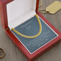 To My Son Cuban Link Chain Necklace – Gift from Mom |