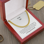 Faith-Filled Cuban Link Chain for Son – Christian Gift from Mom and Dad | Inspirational Necklace for Men