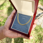 To My Son Cuban Link Chain Necklace – Gift from Mom |