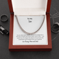 Faith-Filled Cuban Link Chain for Son – Christian Gift from Mom and Dad | Inspirational Necklace for Men