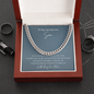 To My Son Cuban Link Chain Necklace – Gift from Mom |