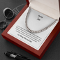 Faith-Filled Cuban Link Chain for Son – Christian Gift from Mom and Dad | Inspirational Necklace for Men