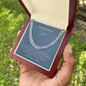 To My Son Cuban Link Chain Necklace – Gift from Mom |