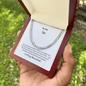 Faith-Filled Cuban Link Chain for Son – Christian Gift from Mom and Dad | Inspirational Necklace for Men