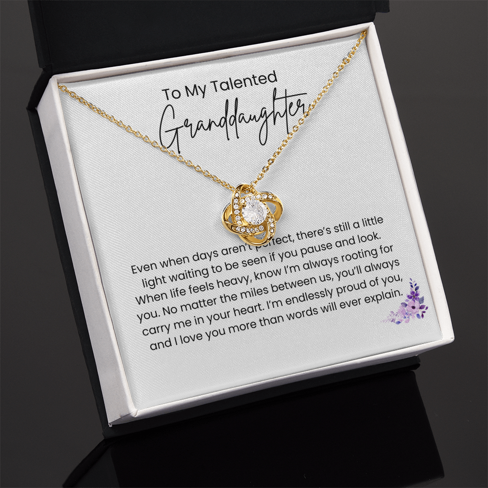 Love Knot Granddaughter Necklace