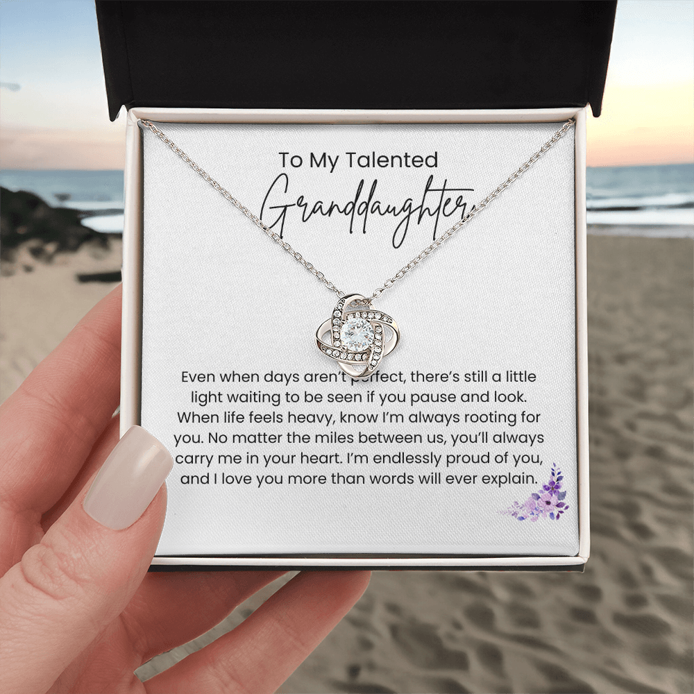 Love Knot Granddaughter Necklace