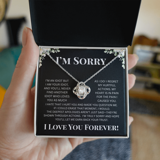 I'm Sorry Love Knot Necklace