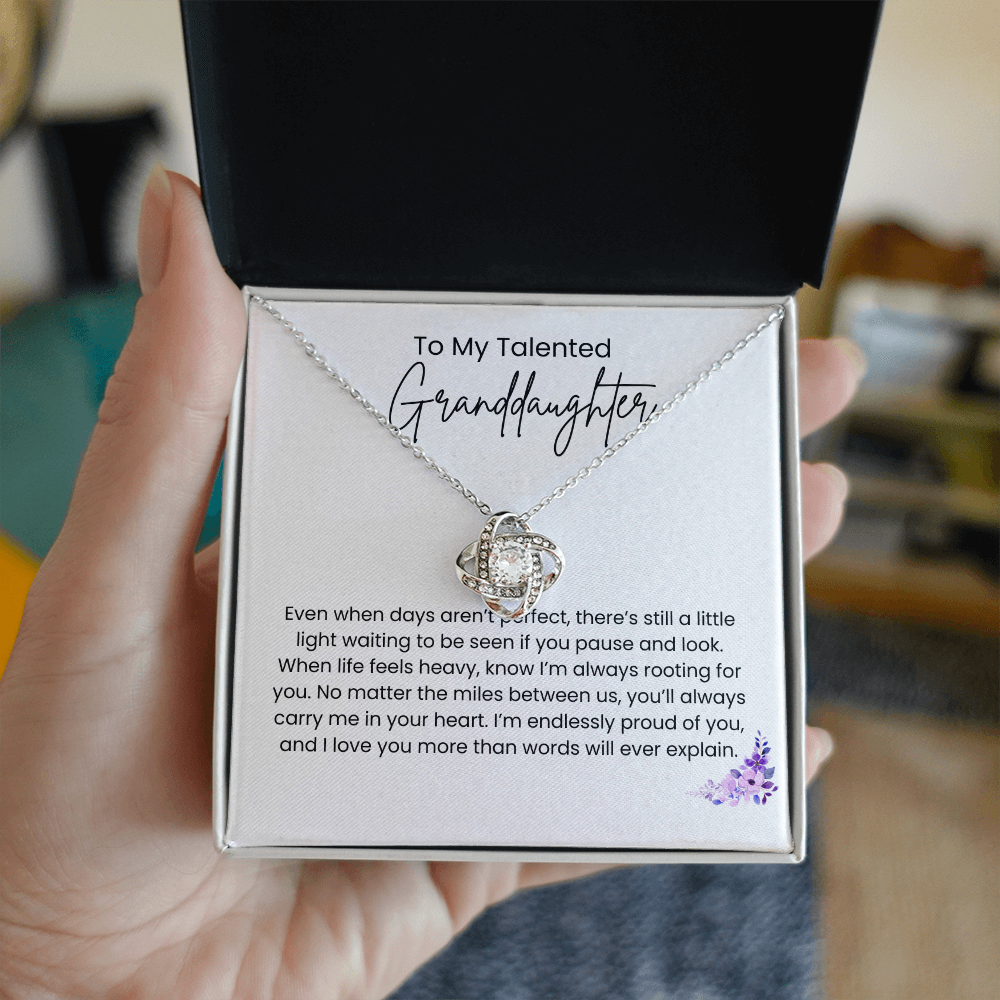 Love Knot Granddaughter Necklace