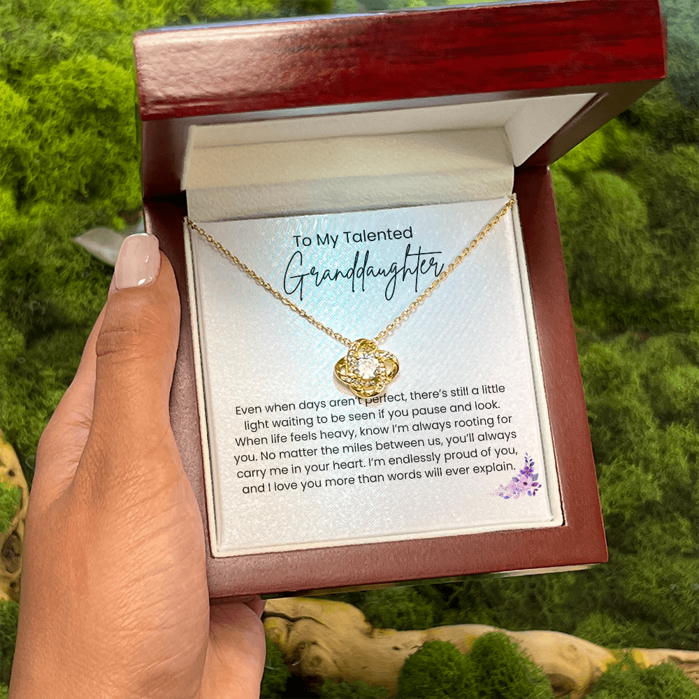 Love Knot Granddaughter Necklace