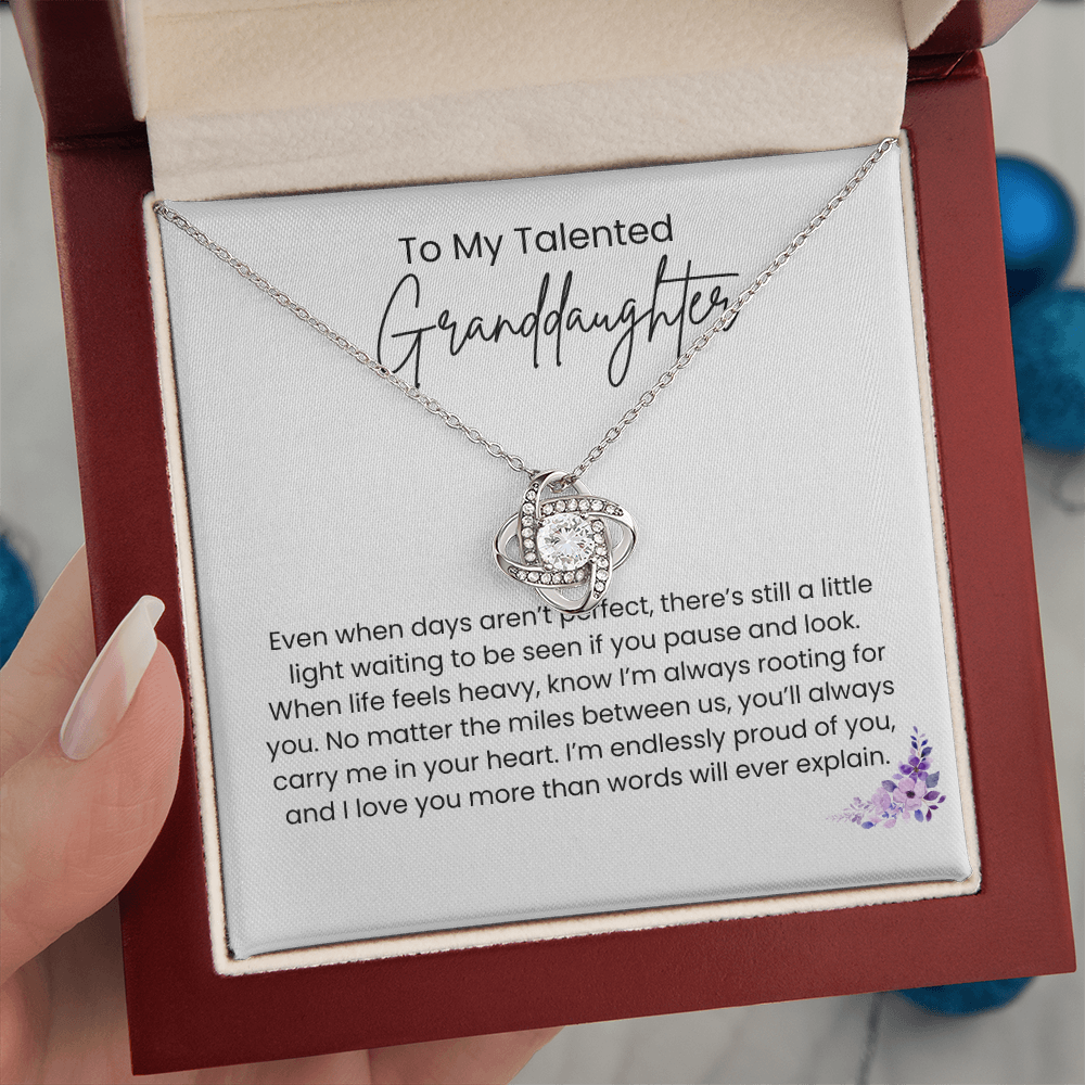 Love Knot Granddaughter Necklace