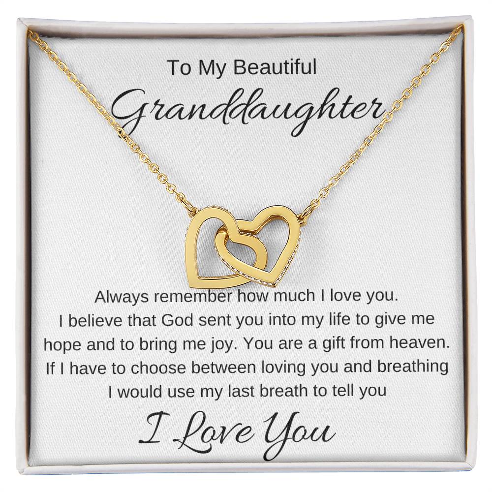 To My Beautiful Granddaughter