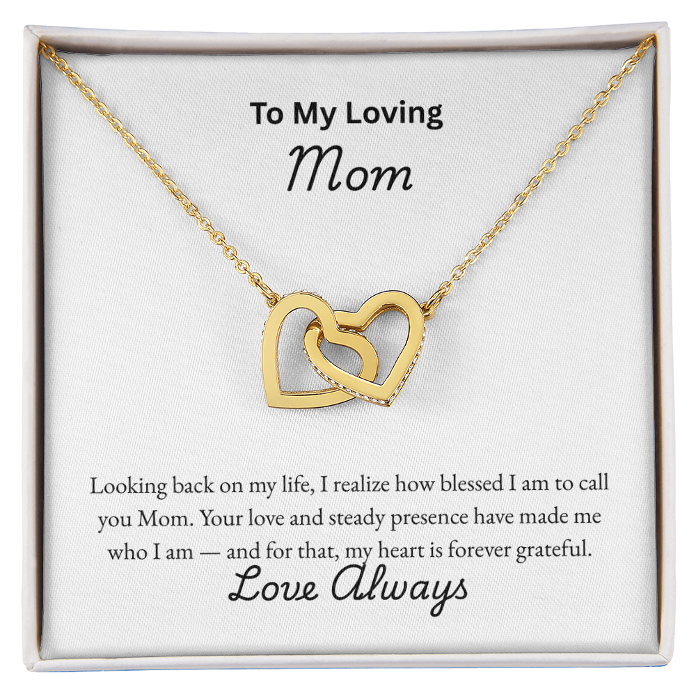Interlocking Hearts Necklace for Mom | Mother's Day Gift Jewelry