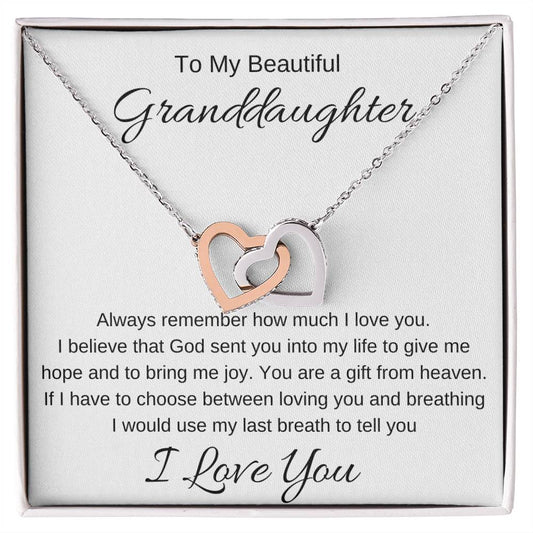 To My Beautiful Granddaughter