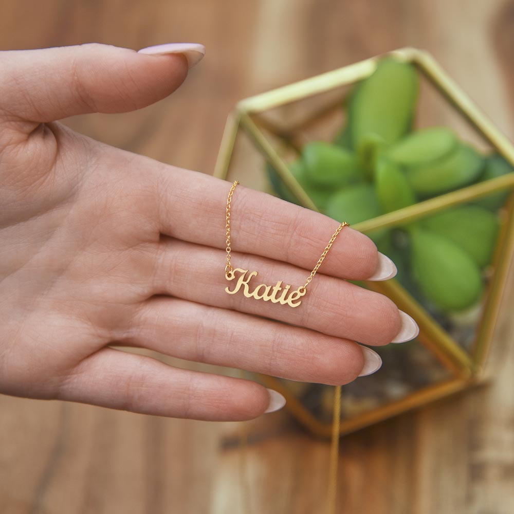 To My Daughter Sunflower Name Necklace