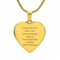Treasured Friendships | Personalized Engraved Heart Necklace | 18K Gold or Stainless Steel