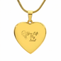 You Lift My Soul Engraved Heart Necklace – Personalized Valentine’s Gift for Her, Custom Stainless Steel or 18K Gold Pendant