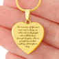 Walking With Me | Engraved Heart Necklace – Personalized Stainless Steel or 18K Gold Pendant Gift