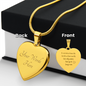 Friends for Life |Personalized Heart Necklace | Custom Engraved Pendant | Stainless Steel or 18K Gold Finish