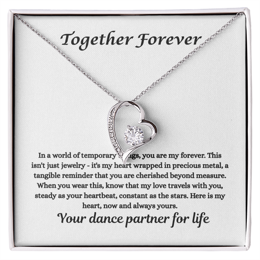 Forever Love Necklace – “Your Dance Partner for Life” Gift for Her