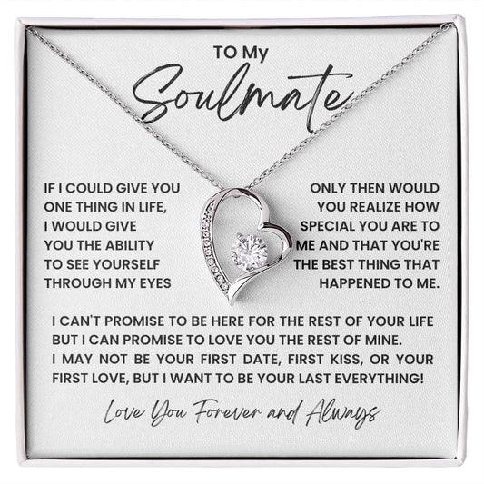 To My Soulmate Forever Love Necklace