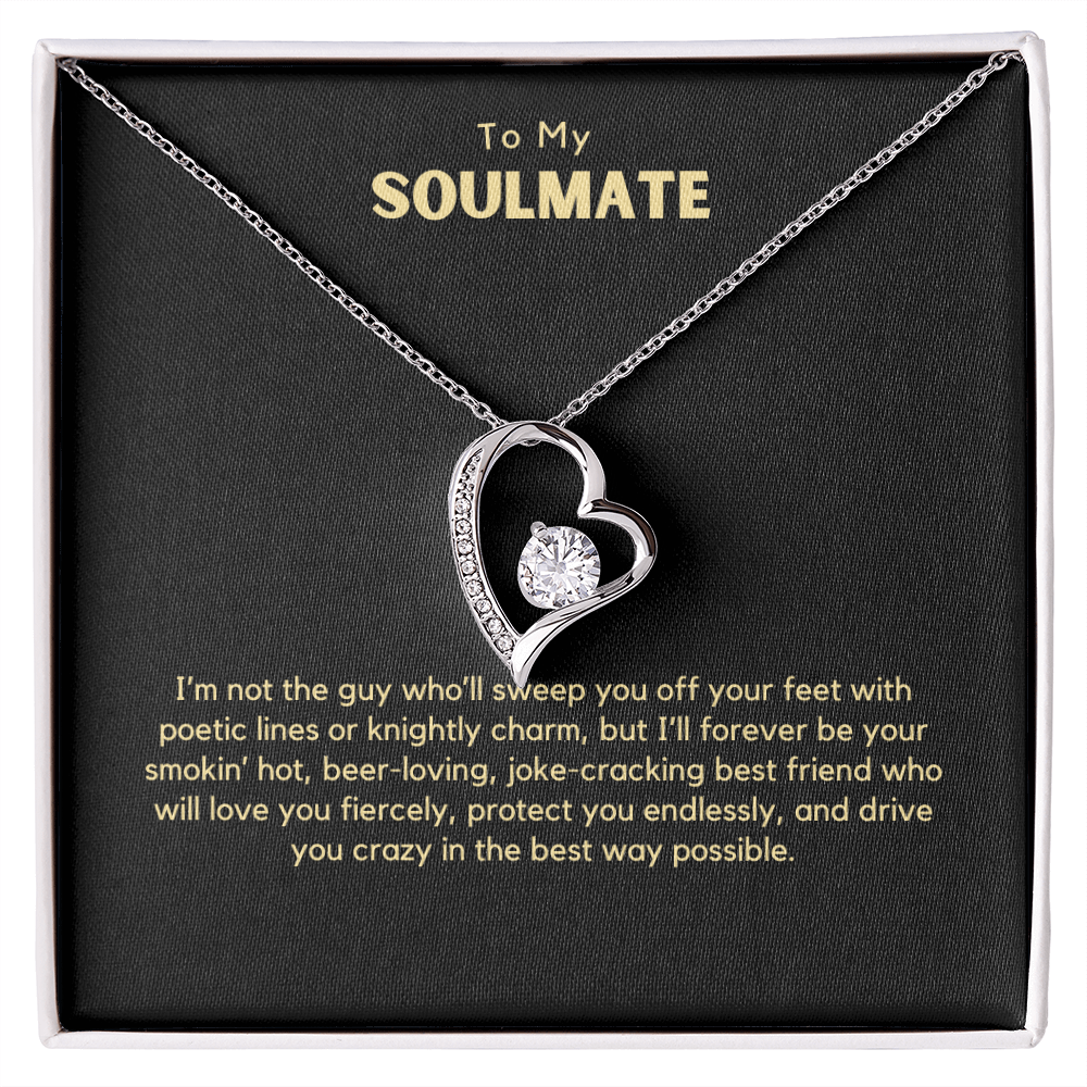 Forever Love Necklace – Romantic Gift for Wife from Husband, Funny &amp; Heartfelt Message