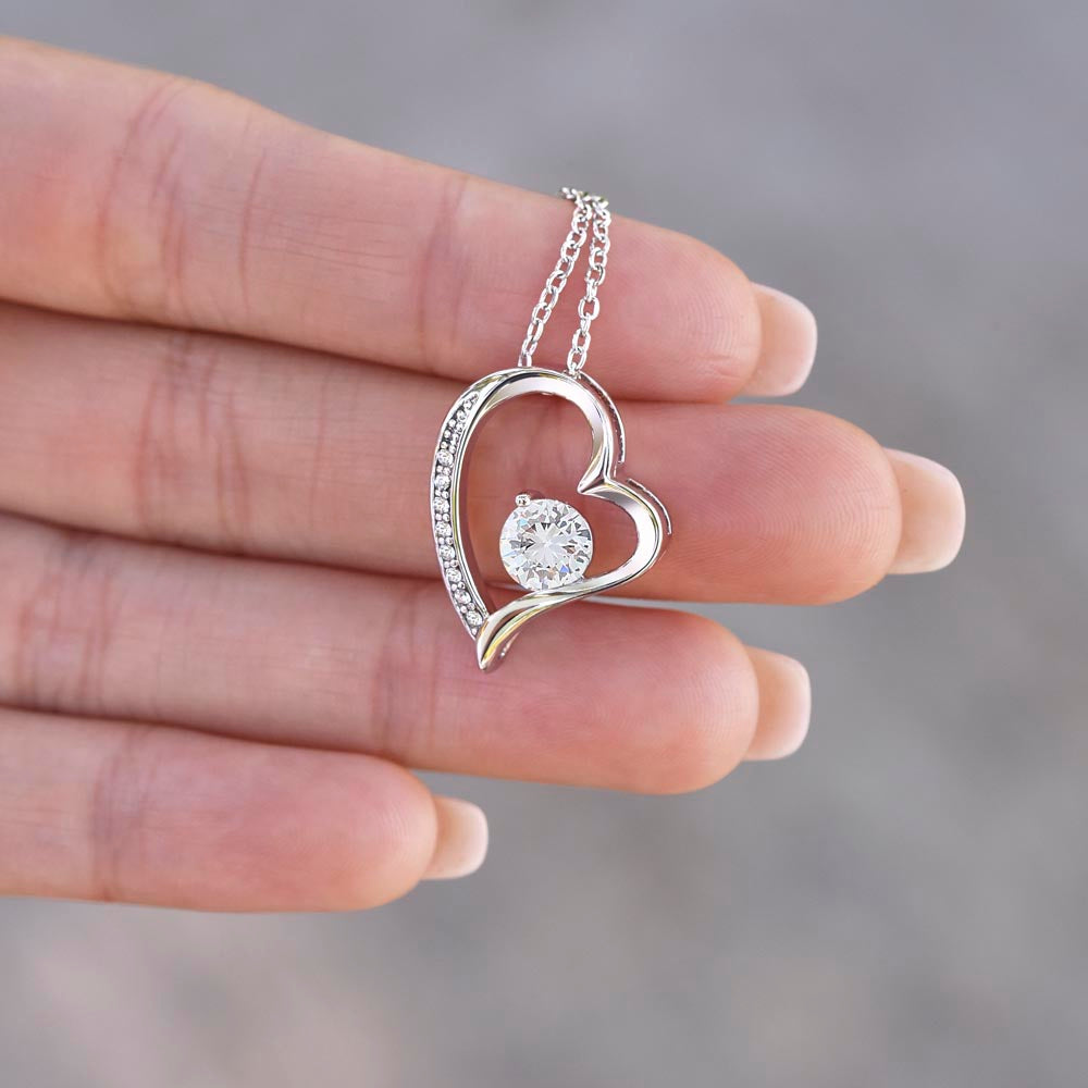 To My Beautiful Daughter Forever Love Necklace