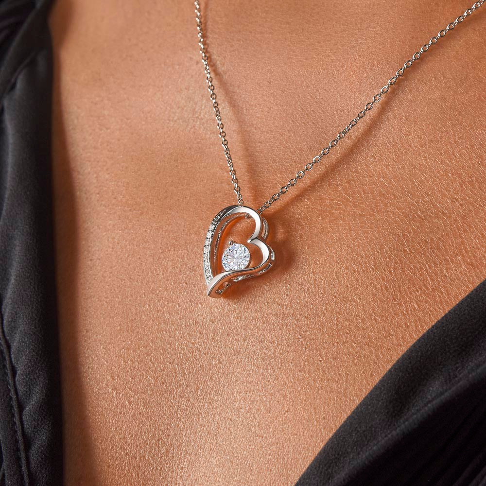 Forever Love Necklace for Daughter from Dad – Heart Pendant | Motherhood Gift |