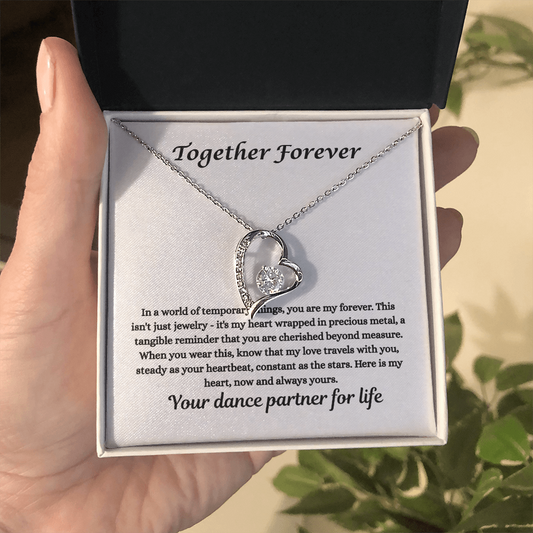 Forever Love Necklace – “Your Dance Partner for Life” Gift for Her