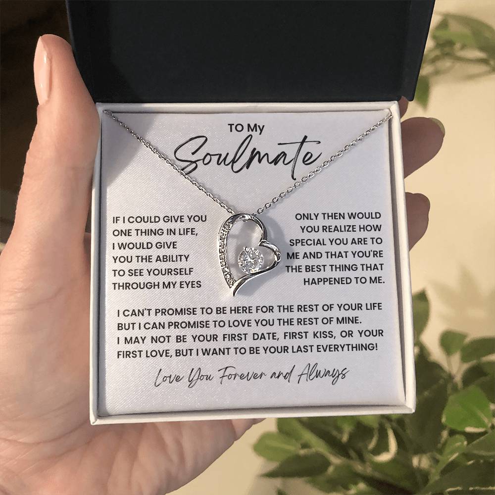 To My Soulmate Forever Love Necklace