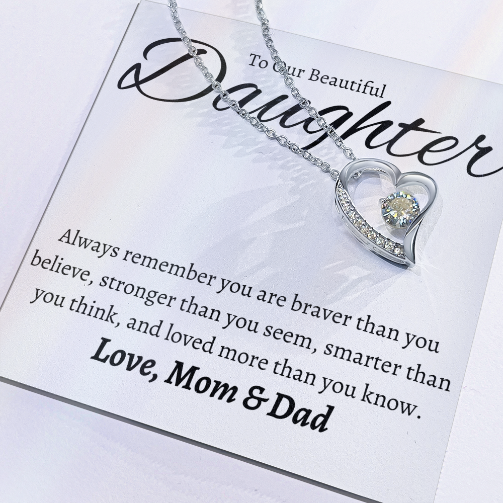 To Our Beautiful Daughter Forever Love Necklace