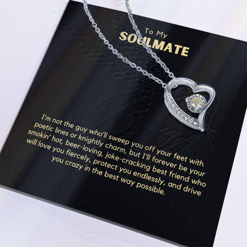 Forever Love Necklace – Romantic Gift for Wife from Husband, Funny &amp; Heartfelt Message