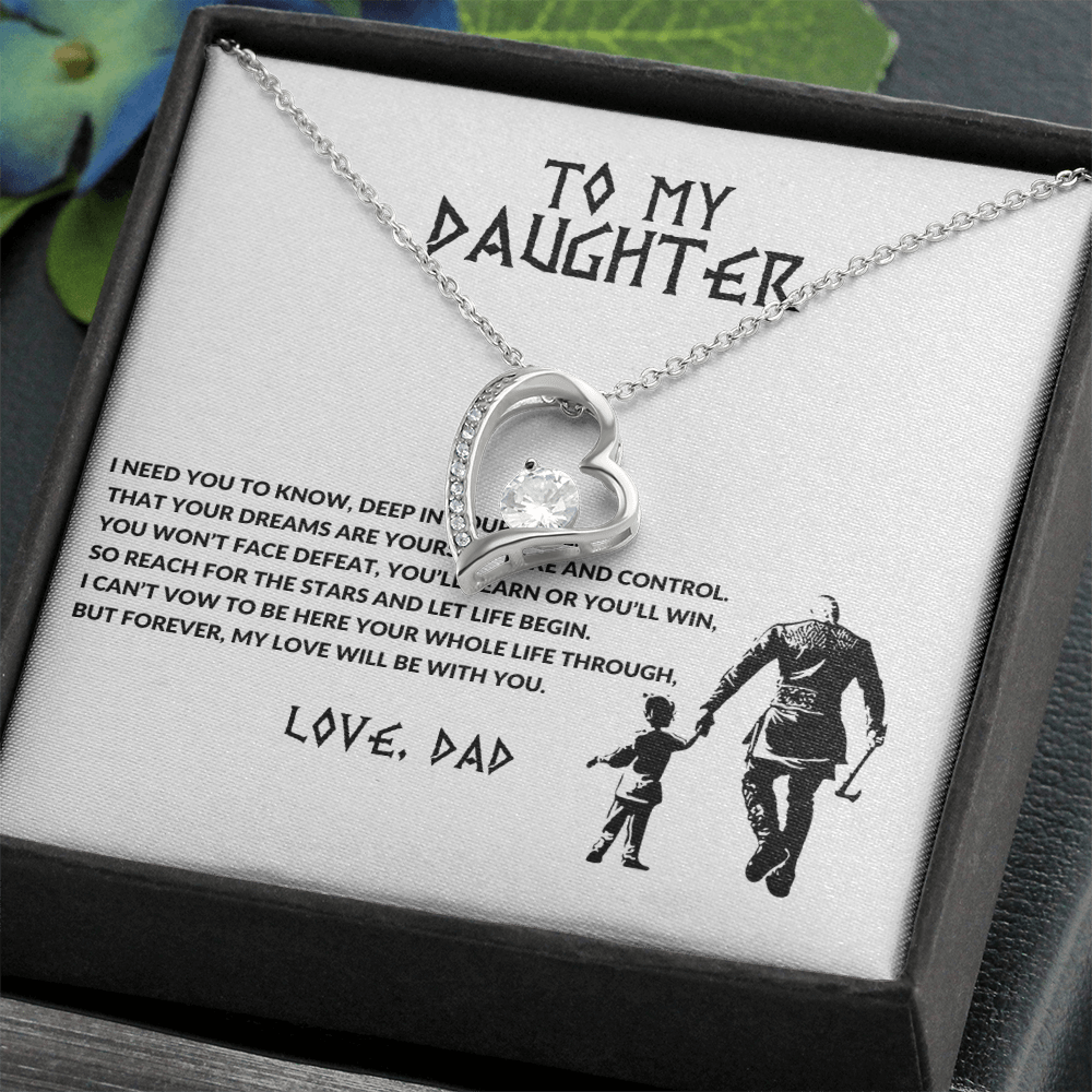 To My Daughter Forever Love Necklace