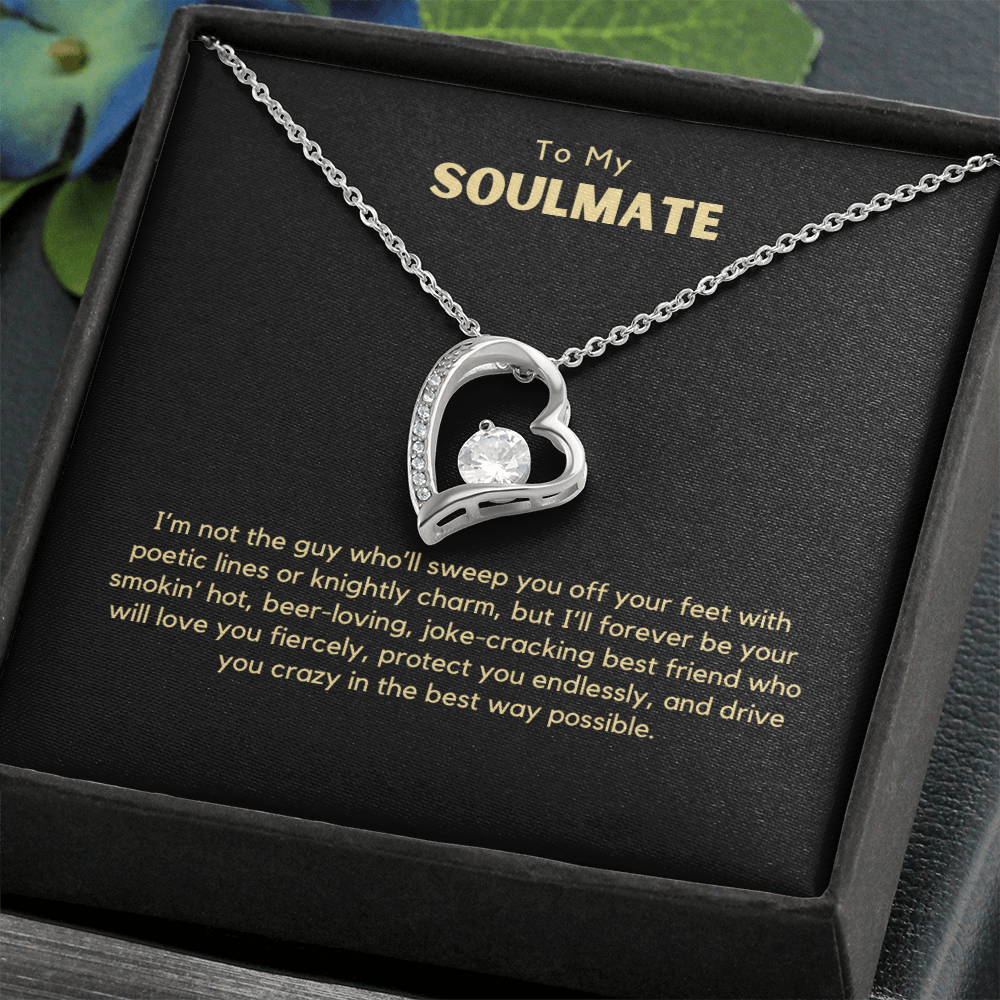 Forever Love Necklace – Romantic Gift for Wife from Husband, Funny &amp; Heartfelt Message