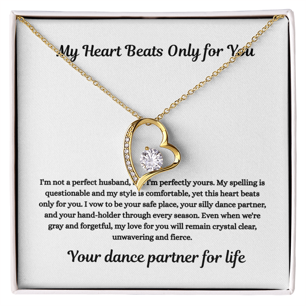 My Heart Beats Only for You- Forever Love Necklace