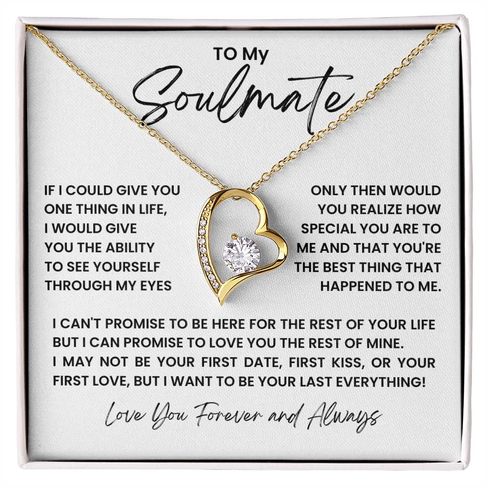 To My Soulmate Forever Love Necklace