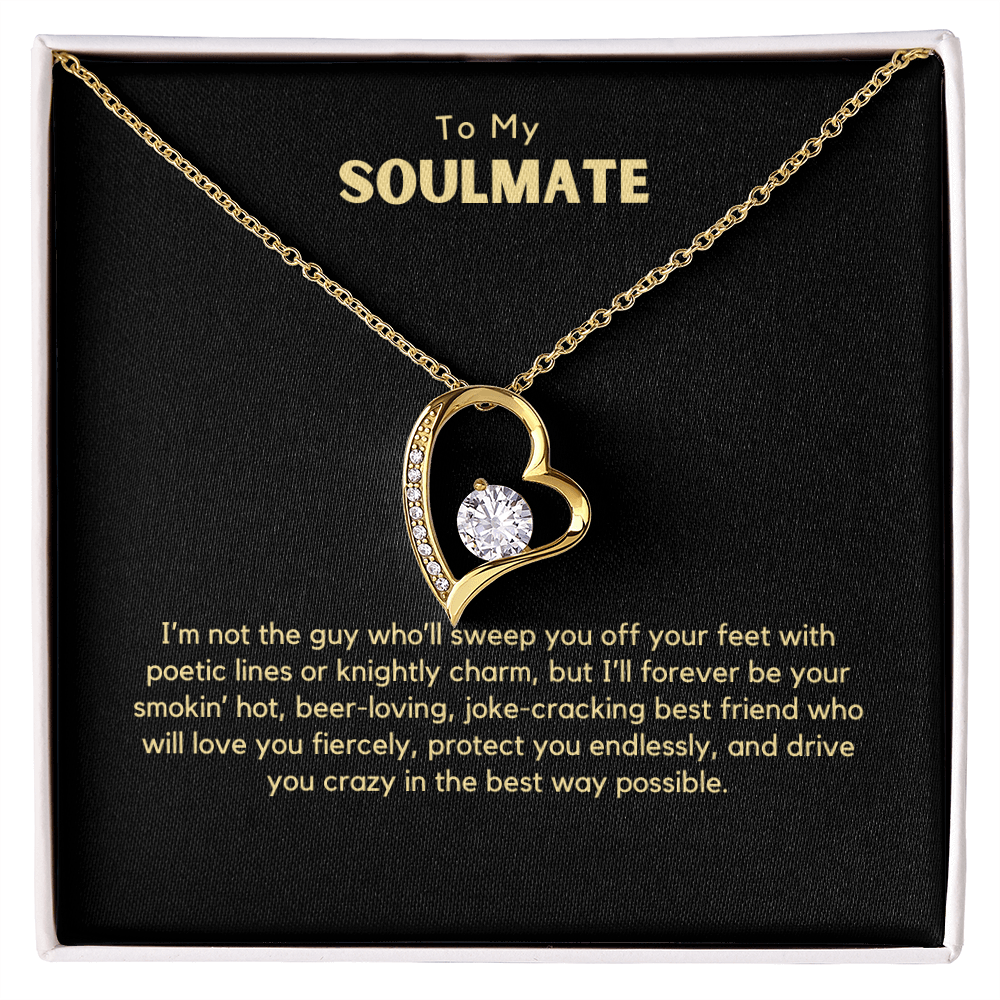 Forever Love Necklace – Romantic Gift for Wife from Husband, Funny &amp; Heartfelt Message