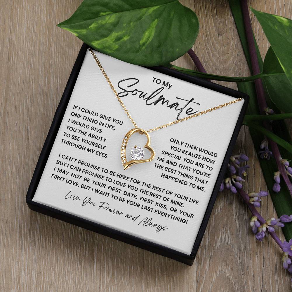 To My Soulmate Forever Love Necklace